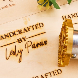 Ferro da marchio personalizzato per falegnami, Qualsiasi logo può essere personalizzato, Timbro personalizzato per la combustione del legno, Ferro da marchio in legno per regalo