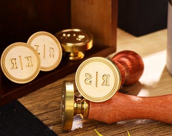 Custom Wax Seal Stamp for Gift & Wedding , Any Logo Personalized Wax Seals , Personalised Initial Wax Seal Kit , Wedding Wax Stamp Custom