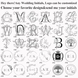 Kit de sello de cera con iniciales de boda personalizadas, se puede personalizar cualquier logotipo, kit de sello de cera personalizado para regalo, kit de sello de cera personalizado