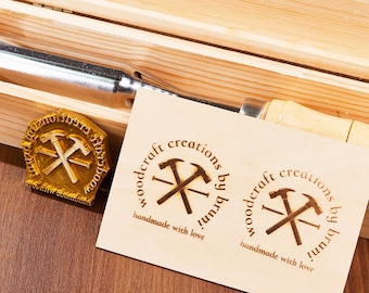 Benutzerdefinierter Holzstempel für Geschenke zur Holzarbeit, Brandeisen für Holz, Holzstempel, Holzbrandstempel, BBQ,Burger,Holzarbeiter