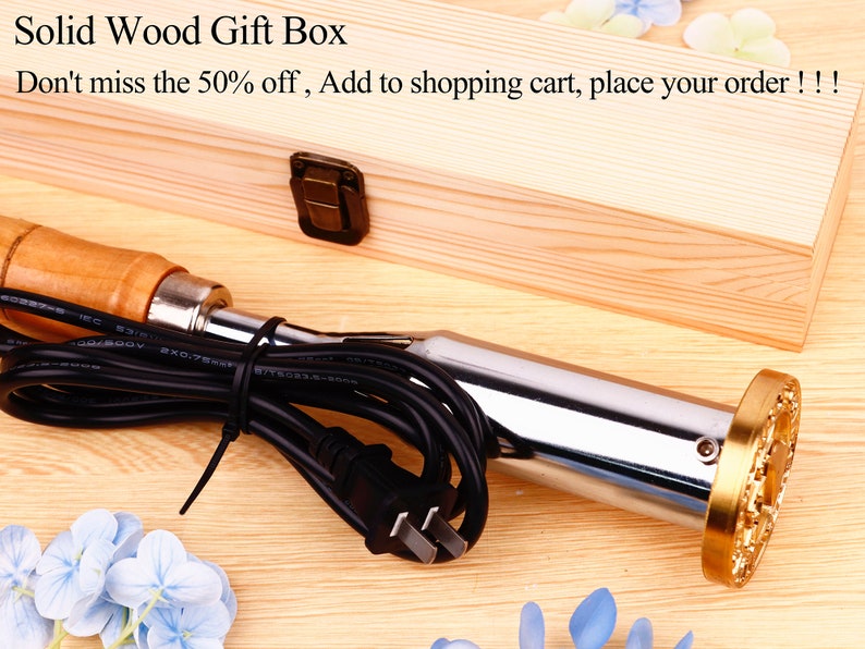 Custom Wood Burning Stamp With Heater Wood Branding Iron Etsy