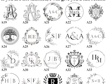 Custom Any Initials or Logo Wax Seal Stamp Set, Personalized Wax Seal Kit for Gift, Letter Wax Seal Stamp Custom, Customized Wax Stamp Seal