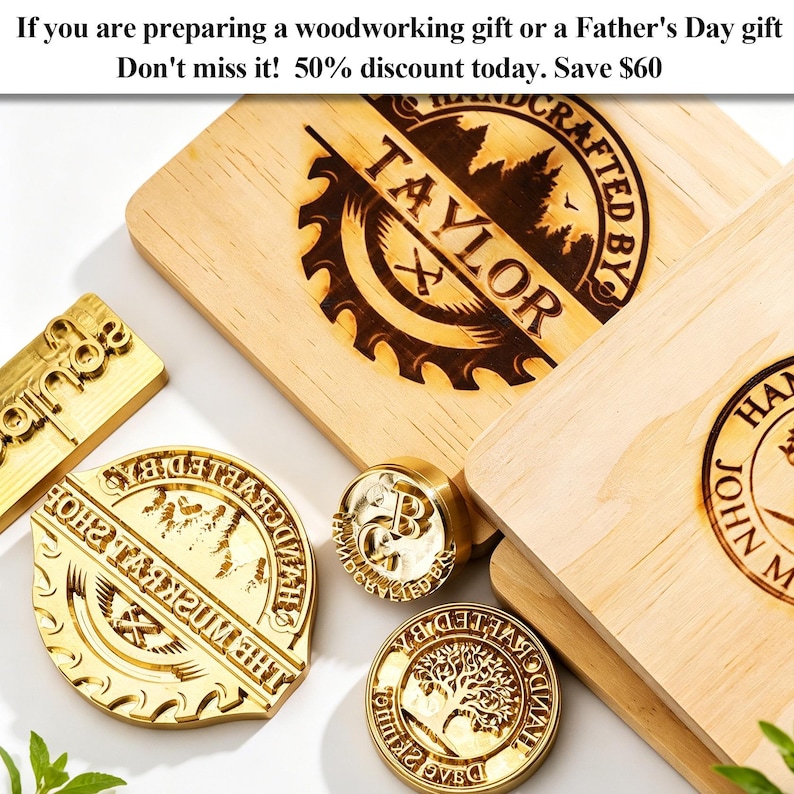 Custom Branding Iron for Woodworking, Personalized Adjustable Temp Electric Wood Burning Stamp for Gift, Wood Branding Iron Custom image 3