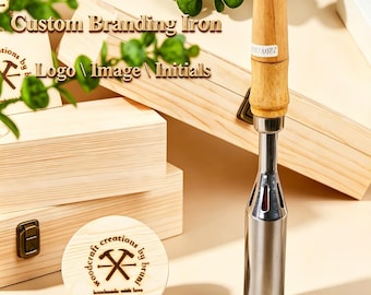 Custom Adjustable Temp Branding Iron for Woodworking, Personalized Electric Wood Burning Stamp for Gift, Wood Branding Iron Custom