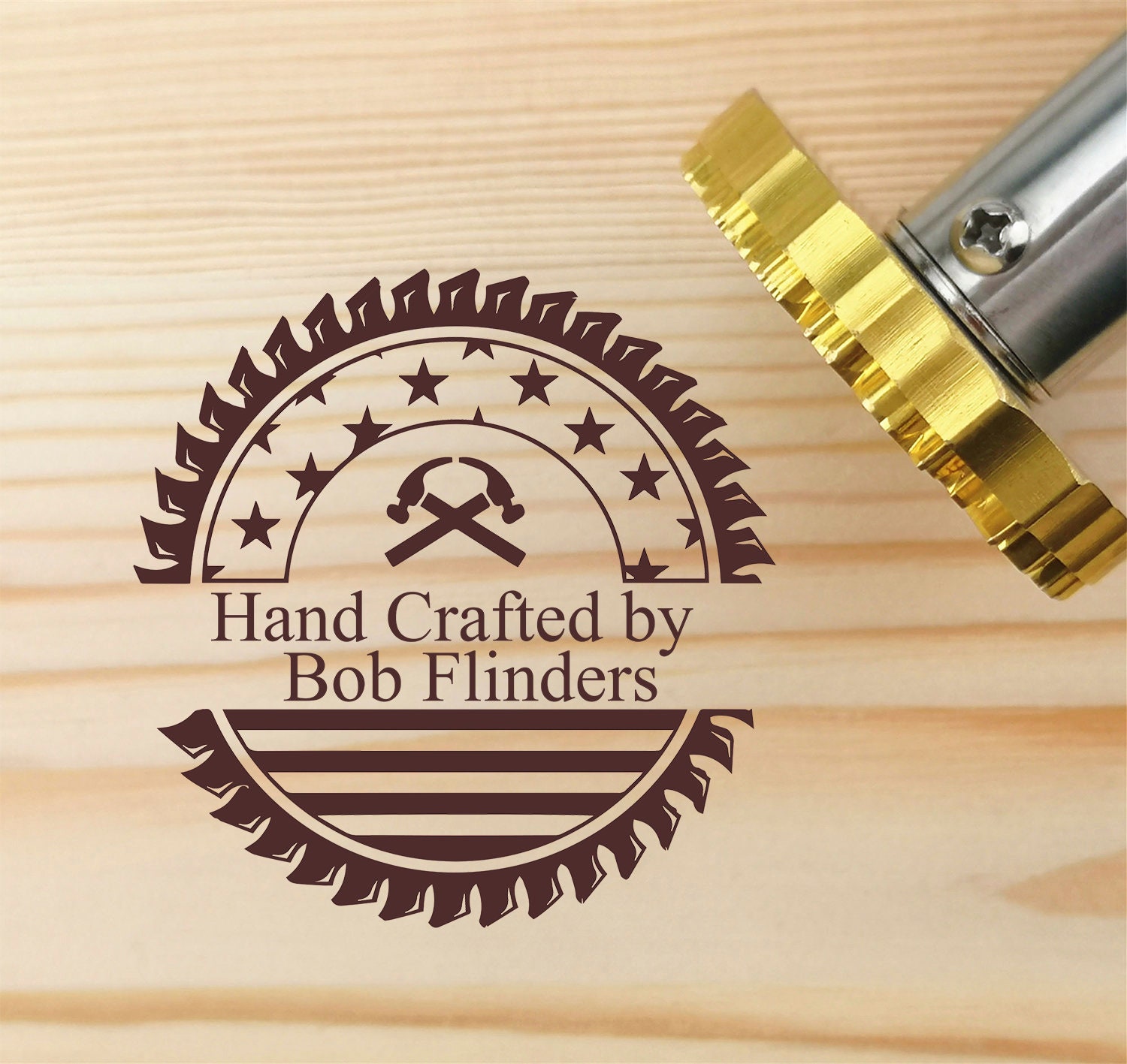 Custom wood burning Custom leather stamp with electric branding iron