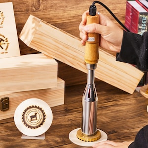 Custom branding iron for woodworking , Any logo can be engraved , Electric wood stamp custom , Custom wood burning stamp for gift
