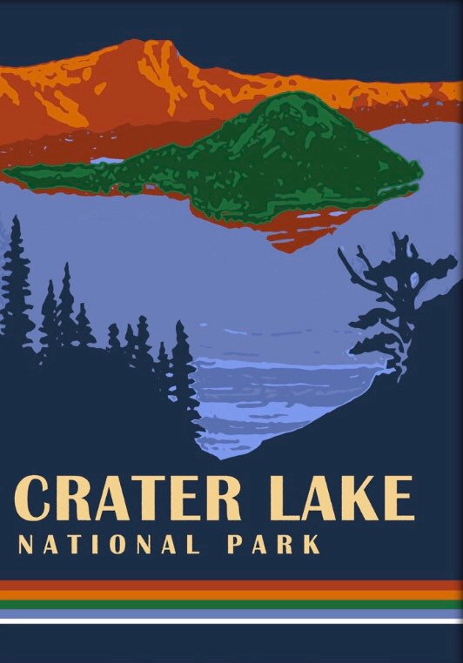 Crater Lake National Park Digital Print - Etsy