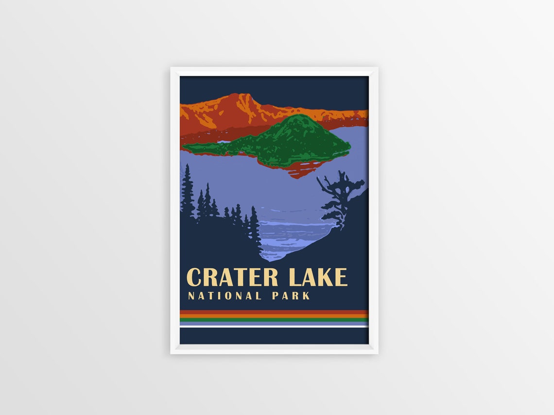 Crater Lake National Park Digital Print - Etsy