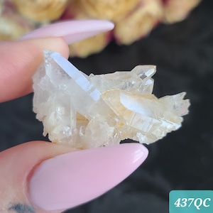 Small Clear Quartz Crystal Cluster, Choose Your Mini Arkansas Quartz Specimen for Jewelry Making or Crystal Grids (1QC)