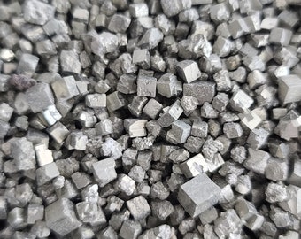 Tiny Raw Pyrite Cubes 1-5 mm, Bulk Gemstone Lots for Orgonites, Jewelry Making, or Crystal Grids
