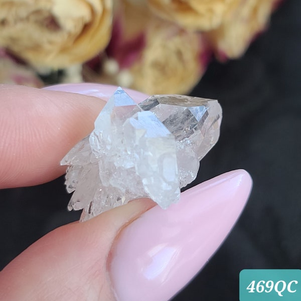 Clear Quartz Cluster, Choose Your Small Arkansas Quartz Crystal for Jewelry Making or Crystal Grids (2QC)
