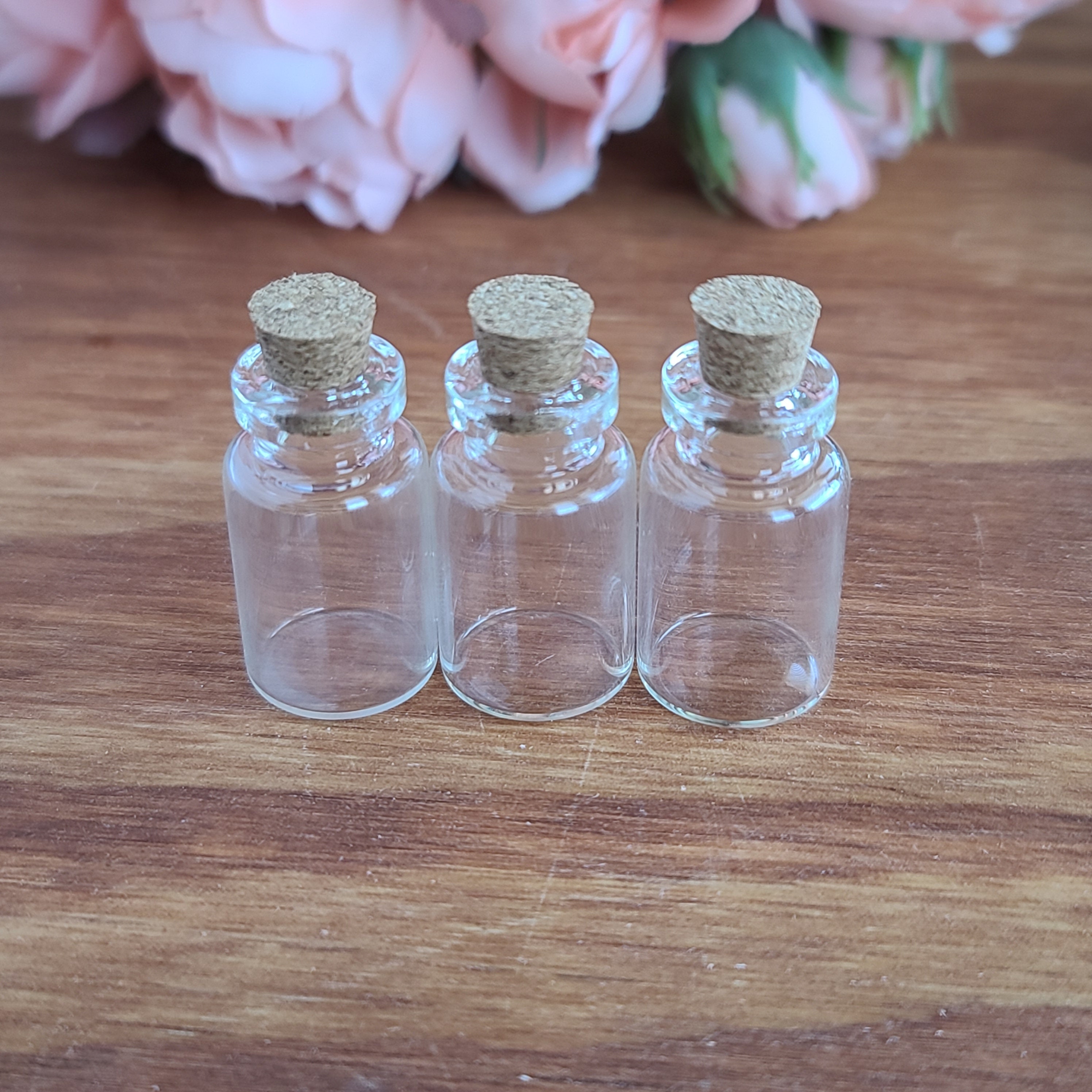 Tiny Glass Bottles Choose Quantity 28 X 16 Mm Mini Jars With Etsy