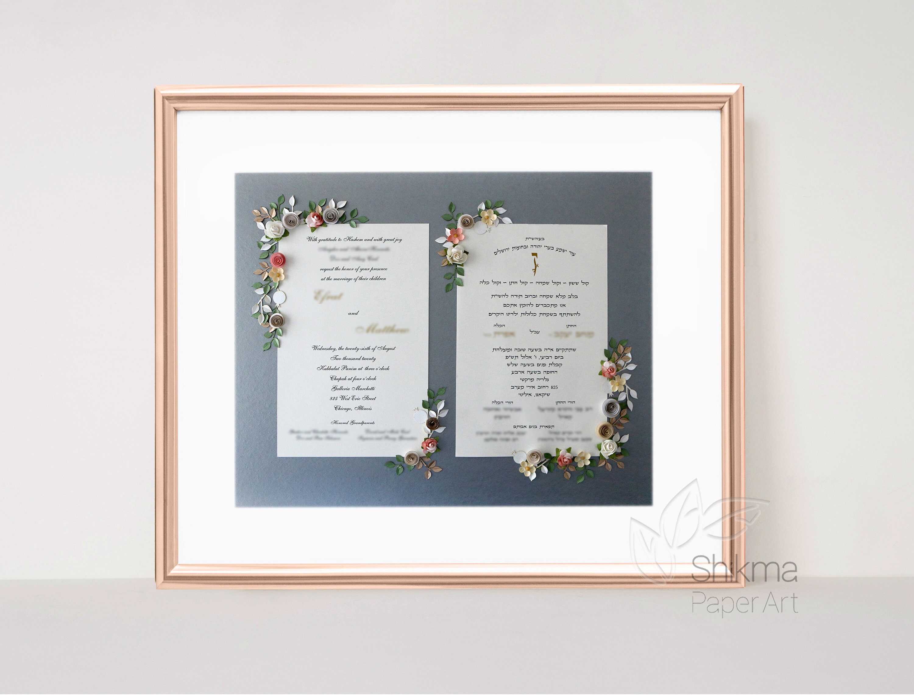 Wedding Invitation Keepsake Wedding Invitation Display 3D Etsy