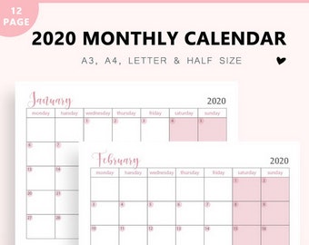 Items Similar To Printable Calendar 2014 Kitchen Food Blue Green