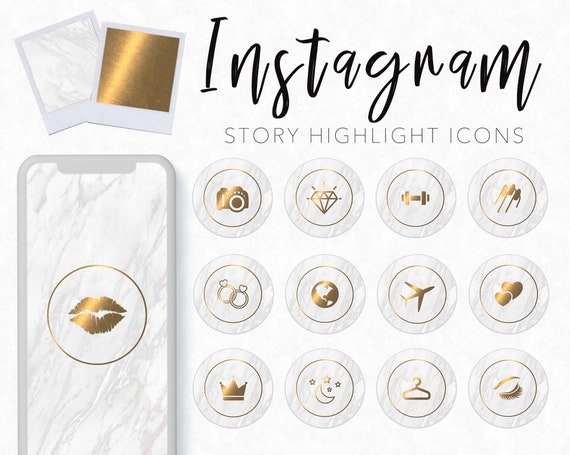 Gold Instagram Story Highlight Icons Instagram Stories | Etsy