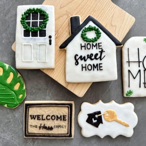 Housewarming Sugar Cookie Set, New Home Sugar Cookies, Realtor Gift Set, Custom Sugar Cookies