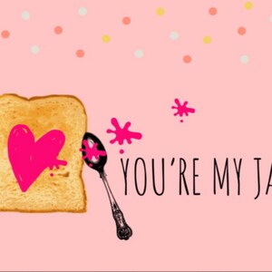 You’re My Jam Valentine Card Digital Design