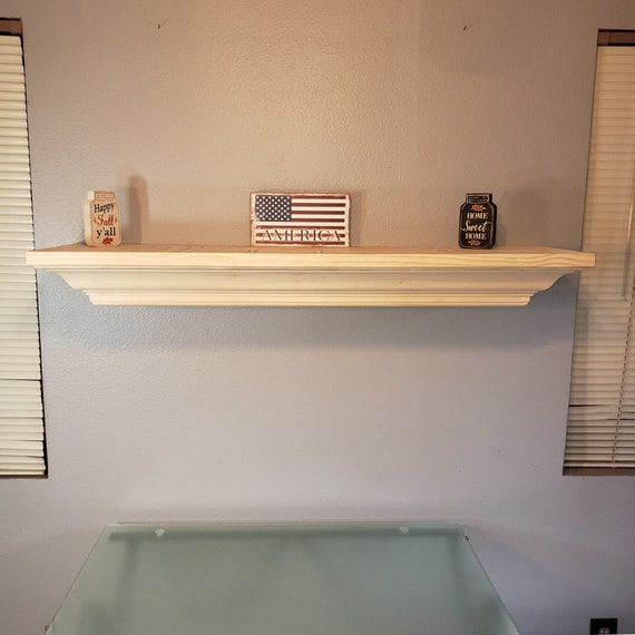Floating Mantel Hidden Gun Storage Secret Compartment Concealed