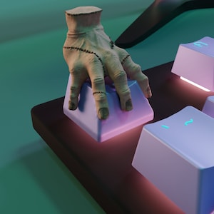 Thing Keycap from the Adams Family | Custom 3D Printed