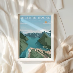 Póster de viaje vintage personalizado, arte personalizado, ilustración de arte digital retro