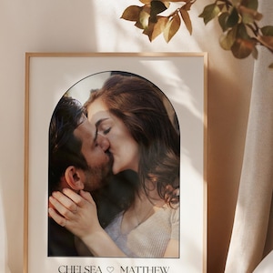 Personalised Couple Poster | Digital Printable Art Illustration Gift Boyfriend Girlfriend Partner Husband Wife Anniversary | Custom Portrait