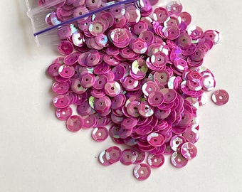Lentejuelas Iridescent Magenta Loose Cup 5mm, 1000 PCs