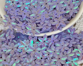 Purple Lilac Loose flower sequins, About 250 PCS