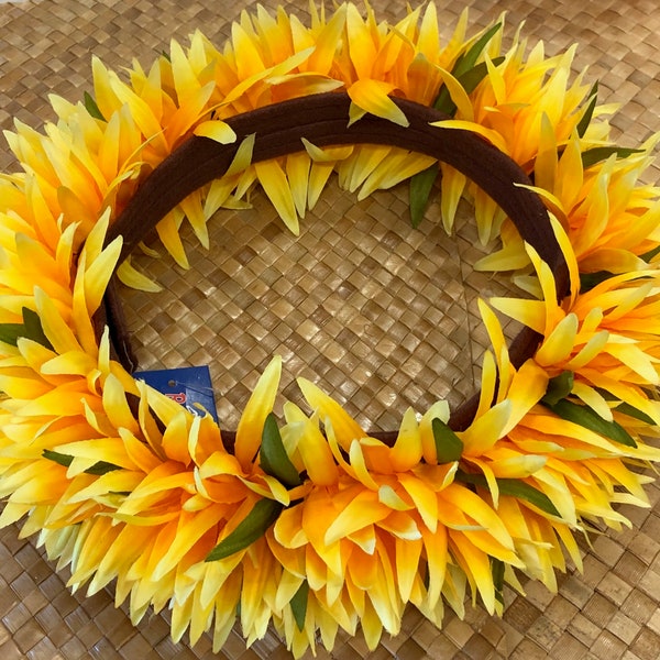 Deluxe Spider Lily Lei Po'o (Haku Lei)- other colors available- Artificial