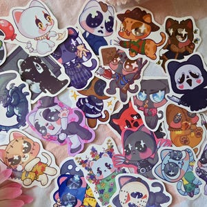 Horror Kitties - Horror Movie Inspired Glossy Stickers