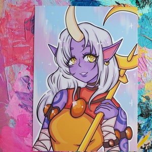 Soraka - League of Legends- Art Print