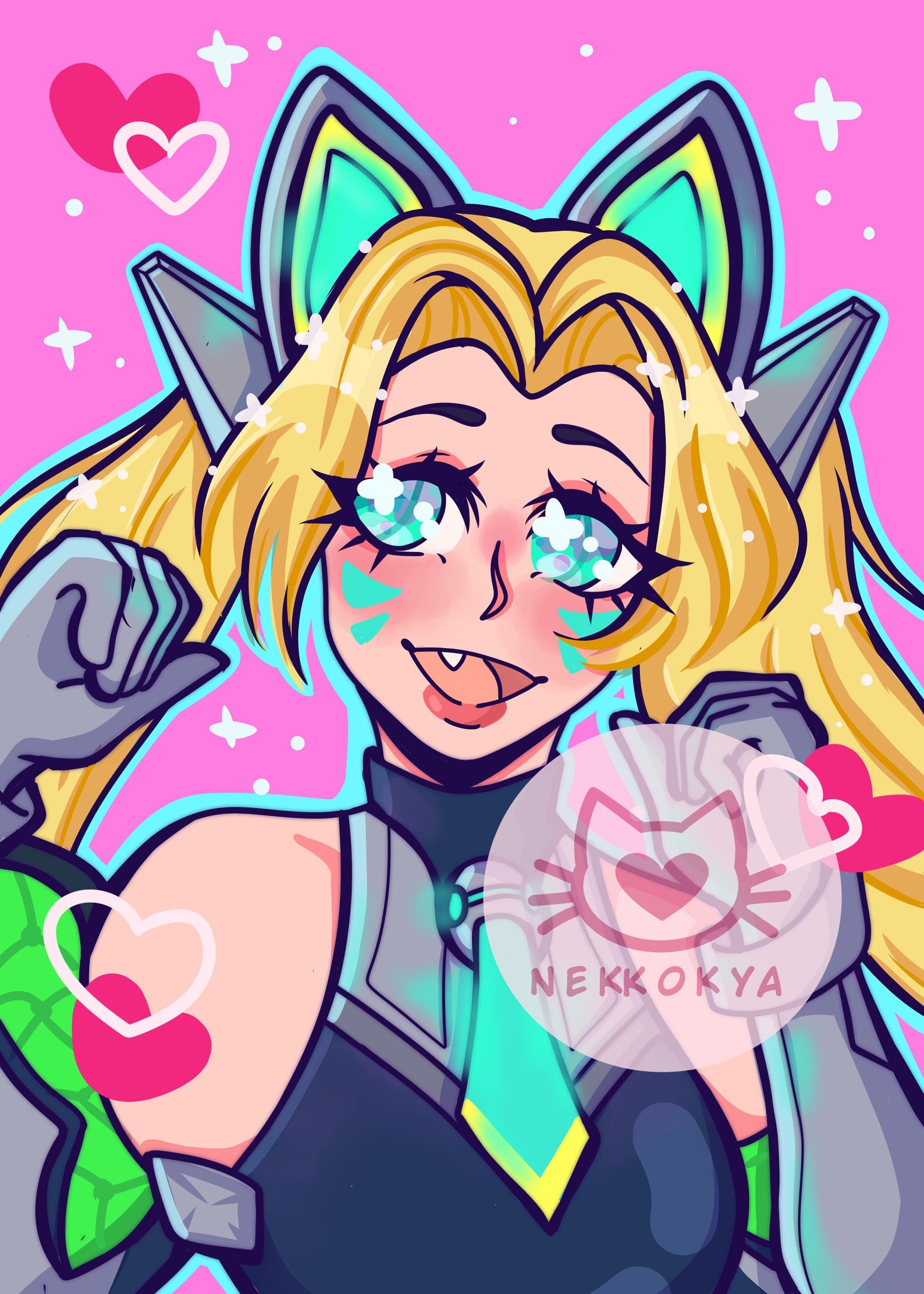 Battle Cat Jinx League of Legends Art Print - Etsy Australia