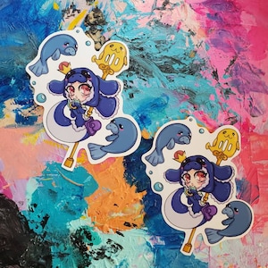 Mermaid and friends - Glossy/Holographic  Sticker