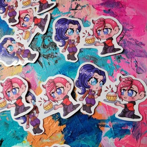 Arcane Caityln+Vi - League of Legends Glossy Sticker