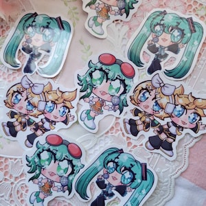 Vocaloid- Glossy Stickesr/Holographic Stickers