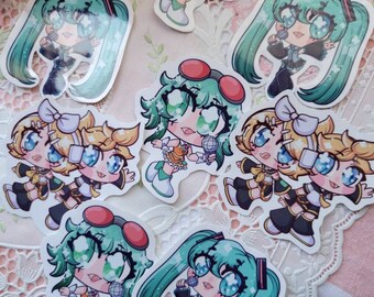 Vocaloid- Glossy Stickesr/Holographic Stickers