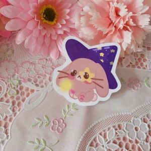 Stardust the Magical Bunny- Glossy Sticker