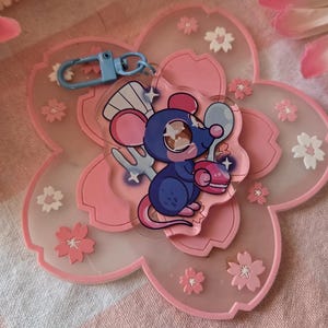 Little Chef- Rat Chef Keychain - Double Sided Charm