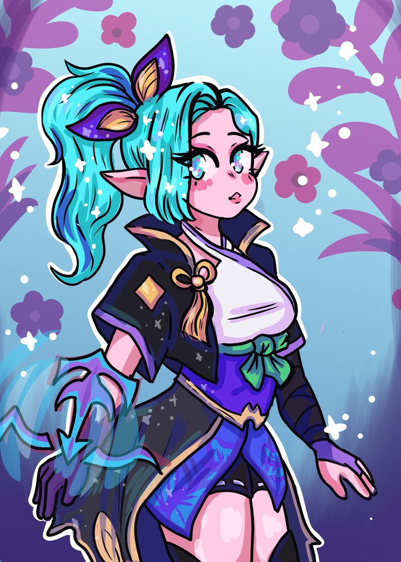 Spirit Blossom Vayne League of Legends Art Print | Etsy