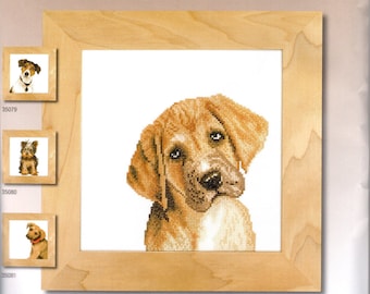 Lanarte Cross Stitch Kit Irresistible Puppy  20 x 20 CM Animals Collection