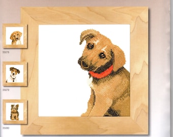 Lanarte Cross Stitch Kit Adorable Puppy  20 x 20 CM Animals Collection