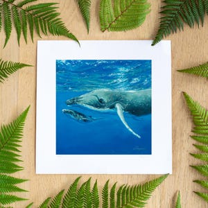 Mother and Child (Humpback Whales) - Giclee Limited Edition Unframed Print
