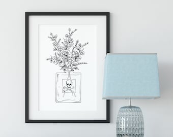Pocket Full of Posie - Abstract Art - Nursery Rhyme - Unframed