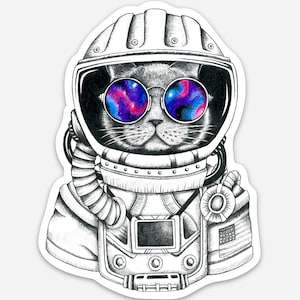 Catstronaut Sticker