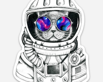 Catstronaut Sticker