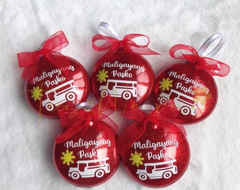 Maligayang Pasko Ornament, Philippine Ornament, Philippine Jeepney Ornament, Filipino Christmas, Filipino Ornament, Christmas 2025