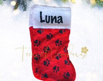 Pet Christmas Stocking with Name, Mini Pet Christmas Stockings, Puppy Kitty Stockings, Cute Holiday Stocking for Pets, Dog Mom, Pets 2025