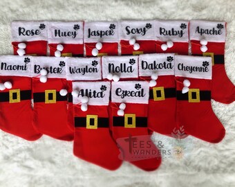 Pet Christmas Stocking with Name, Personalized Pet Christmas Stockings, Puppy Stockings, Cat Stocking, Felt Stocking, Holiday Stockings 2025