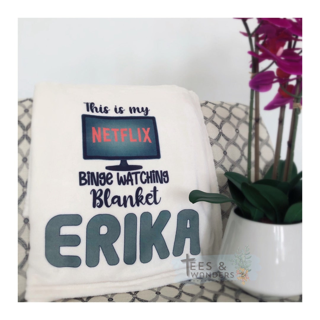This is My Netflix Watching Blanket Binge Watching Blanket Etsy