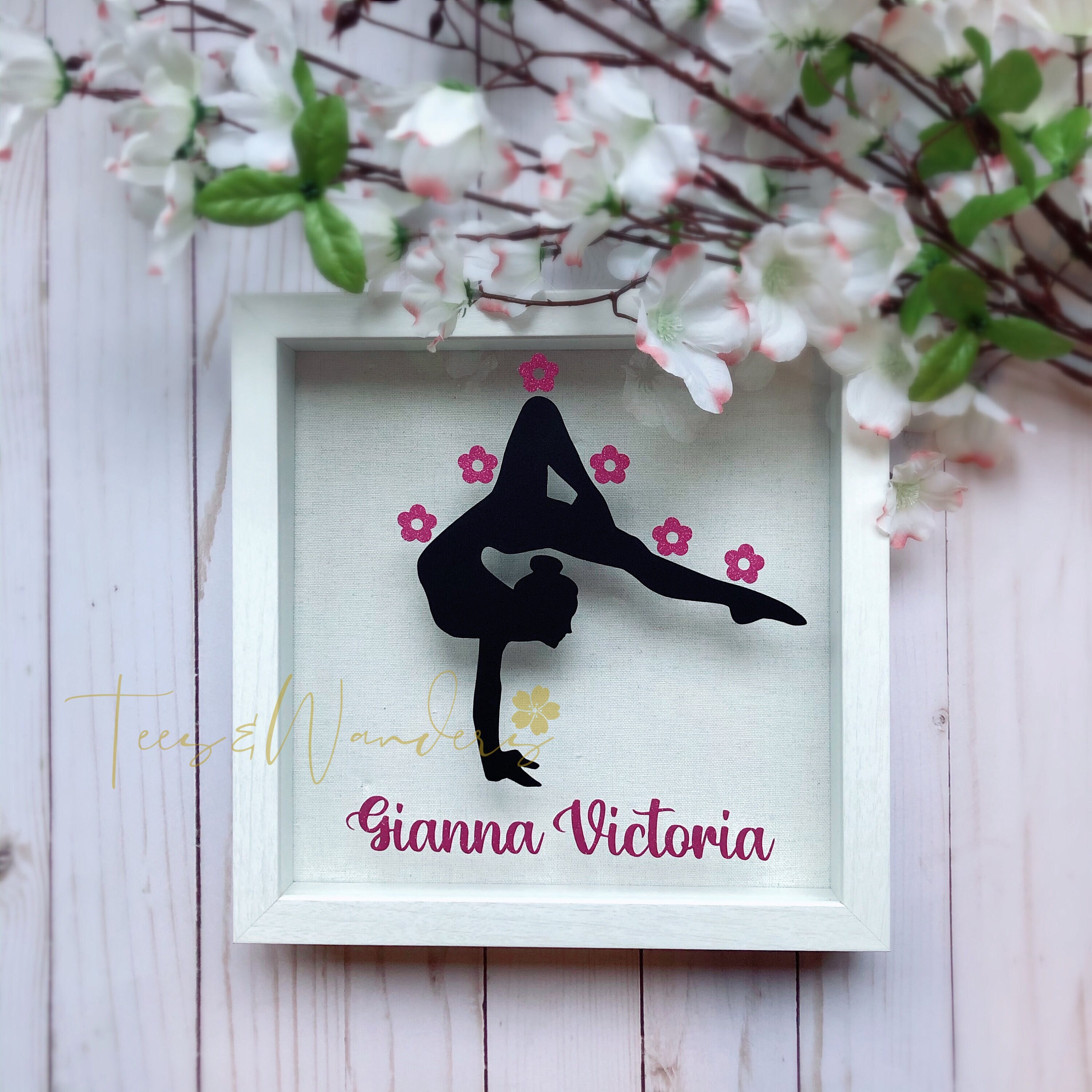 Personalized Dancing Poses Or Photo Pin Shadow Box - GetNameNecklace