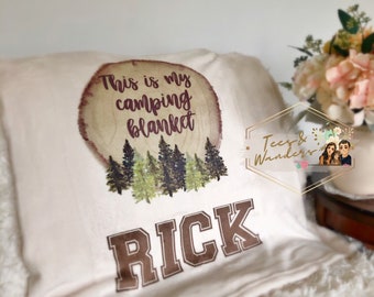 This is My Camping Blanket, RV Blanket, Soft Couch Blanket, 50x60 Camping Blanket, Throw Blanket, Gift for Campers, Gift for Him, Camping